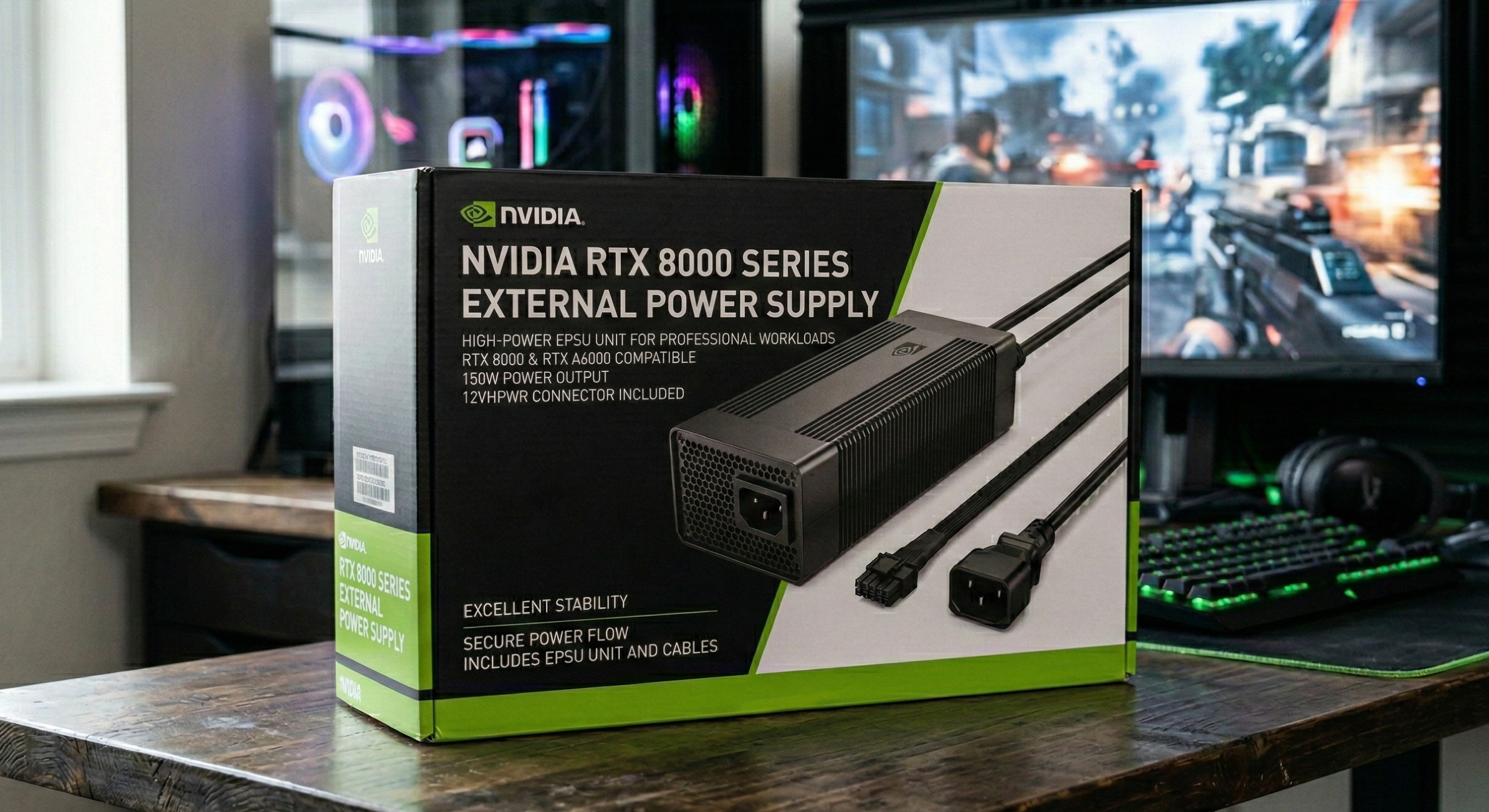 RTX 8000 Serisi için harici güç kaynağı